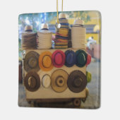 Kolumbianisches Hut-Geschäft im Park Keramikornament (Links)