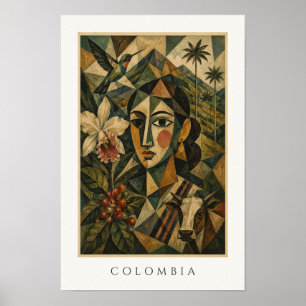 Kolumbianisches Kulturerbe Kunst Lateinamerika R Poster