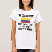 Kolumbianisches Kulturerbe Roots kolumbianische Fl T-Shirt (Vorderseite)