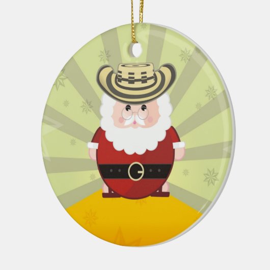 kolumbianisches Weihnachten Keramik Ornament (Links)