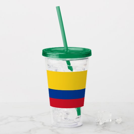 Kolumbien Acryltrinkbecher (Vorderseite Ice)