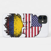 Kolumbien - Amerikanische Tree Roots Flag Case-Mate iPhone Hülle (Rückseite (Horizontal))