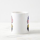 Kolumbien - Amerikanische Tree Roots Flag Kaffeetasse (Mittel)