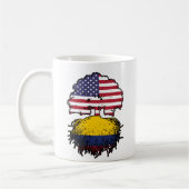 Kolumbien - Amerikanische Tree Roots Flag Kaffeetasse (Links)