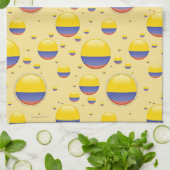 Kolumbien-Blasen-Flagge Küchentuch (Gefaltet)