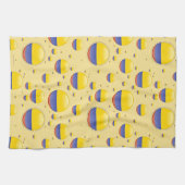 Kolumbien-Blasen-Flagge Küchentuch (Horizontal)