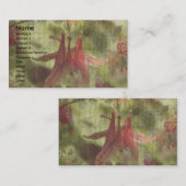 Kolumbien Blume Digitale Kunst Visitenkarte (Vorne/Hinten)