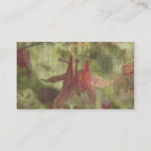 Kolumbien Blume Digitale Kunst Visitenkarte (Rückseite)