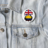 Kolumbien Britisch-UK Tree Roots Flag Button (Beispiel)
