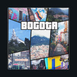 Kolumbien Cundinamarca Bogota Magnet<br><div class="desc">Cooles Stadtdesign mit Mix-Bildern der Stadt Bogota Kolumbien.</div>