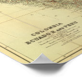 Kolumbien, Ecuador, Peru, Panama 3 Poster (Ecke)