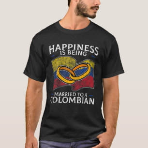 Kolumbien Ehe Kolumbianisches Erbe Verheiratete Fl T-Shirt