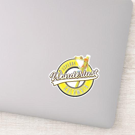 Kolumbien erforschen Wunderland Aufkleber (Detail)