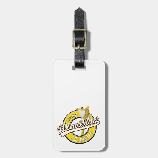 Kolumbien erforschen Wunderland Gepäckanhänger (Vorderseite vertikal)