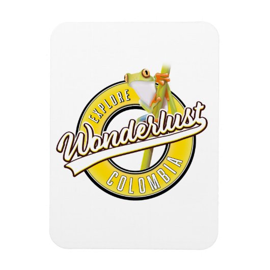 Kolumbien erforschen Wunderland Magnet (Vertikal)