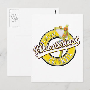 Kolumbien erforschen Wunderland Postkarte