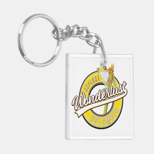 Kolumbien erforschen Wunderland Schlüsselanhänger (Vorderseite links)
