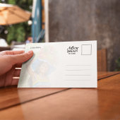 Kolumbien farbenfrohe Frau Frucht Korb Postkarte