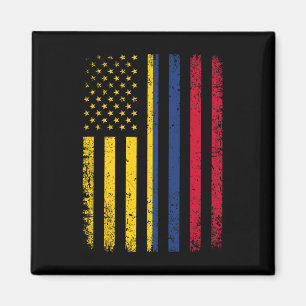 Kolumbien Flag 4. Juli USA kolumbianische Flagge Magnet