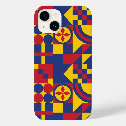 Kolumbien Flag farbenfrohe Muster Case-Mate iPhone Hülle (Rückseite)