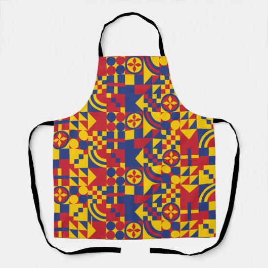 Kolumbien Flag farbenfrohe Muster Schürze (Vorderseite)