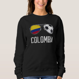 Kolumbien Flag & Football Sunglass kolumbianischen Sweatshirt