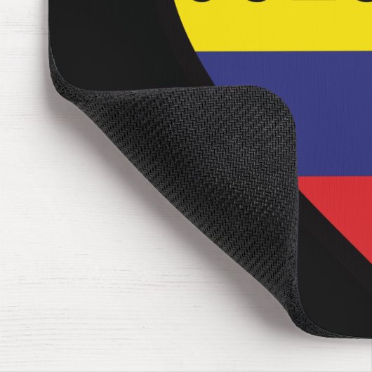 Kolumbien Flag Herzmousepad Mousepad (Ecke)