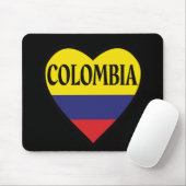 Kolumbien Flag Herzmousepad Mousepad (Mit Mouse)
