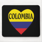 Kolumbien Flag Herzmousepad Mousepad (Vorne)