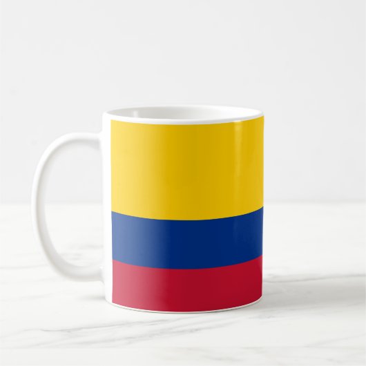 Kolumbien Flag Keramik Tasse (Links)