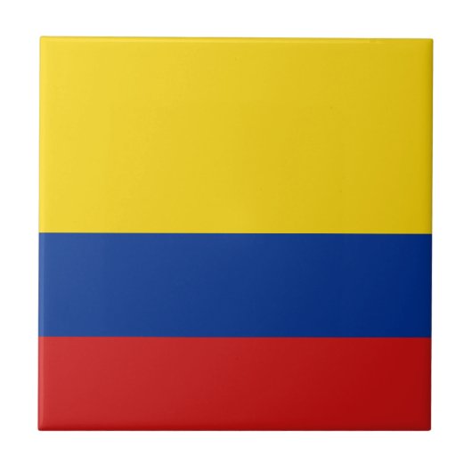 Kolumbien Flag Keramik Tile Fliese (Vorderseite)