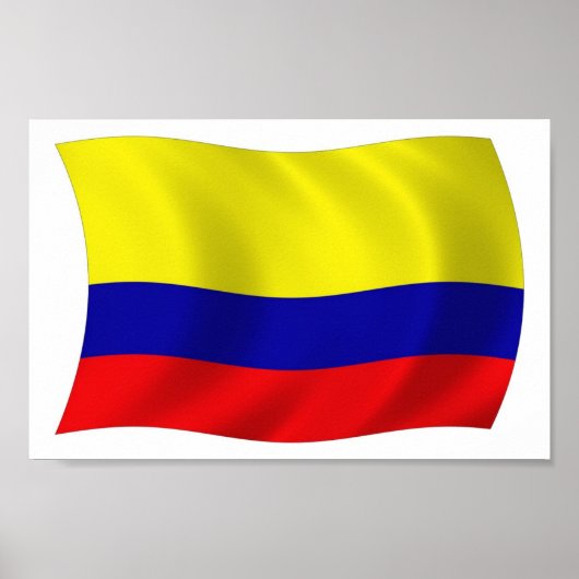 Kolumbien Flag Poster Print (Vorne)