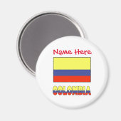 Kolumbien Flag Red Personalization Magnet (Vorderseite/Rückseite)
