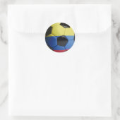 Kolumbien Flag Soccer Ball Runder Aufkleber (Tasche)
