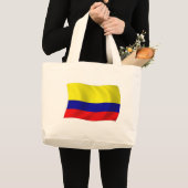 Kolumbien Flag Totasche Jumbo Stoffbeutel (Vorderseite (Produkt))