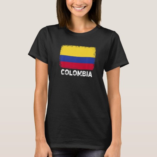 Kolumbien Flag Unterstützung kolumbianischen Volke T-Shirt (Vorderseite)