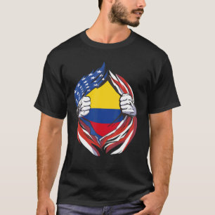 Kolumbien-Flagge Amerikas Stolz auf mein kolumbian T-Shirt