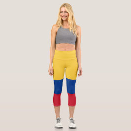 Kolumbien-Flagge Capri Leggings