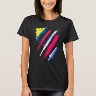 Kolumbien-Flagge Costa Rica Patriotisches Land Str T-Shirt