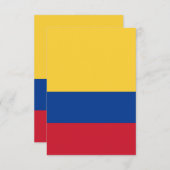 Kolumbien-Flagge Dankeskarte (Vorne/Hinten)