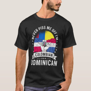 Kolumbien-Flagge Dominikanisch Gewachsen Humor Bür T-Shirt