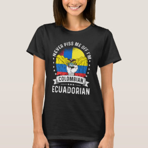 Kolumbien Flagge Ecuador Grosser Spaß Bürger Pride T-Shirt