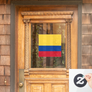 Kolumbien-Flagge Fensteraufkleber