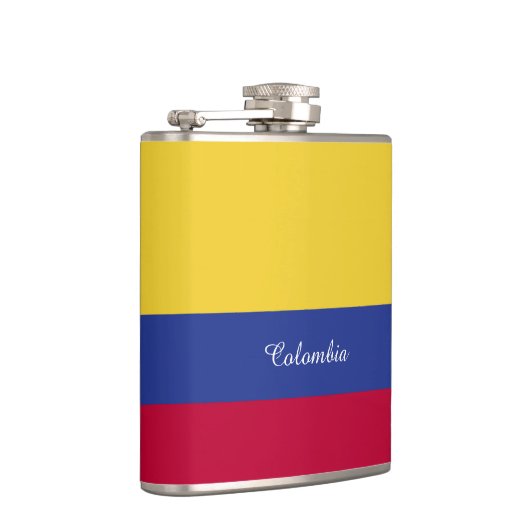 Kolumbien-Flagge Flachmann (Rechts)