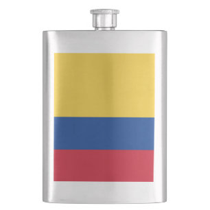 Kolumbien-Flagge Flachmann