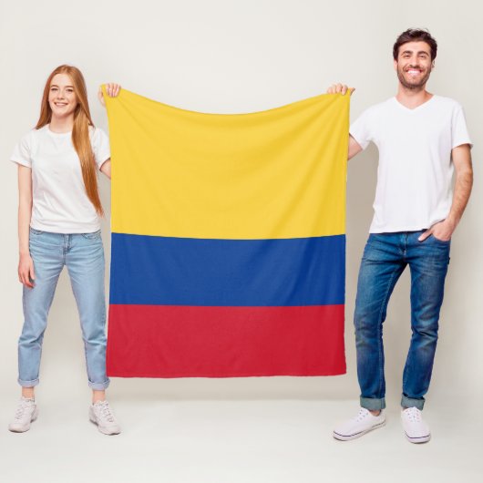 Kolumbien-Flagge Fleecedecke (Beispiel)