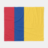 Kolumbien-Flagge Fleecedecke (Vorderseite (Horizontal))
