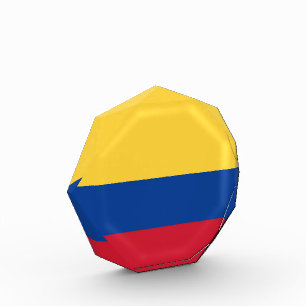 Kolumbien-Flagge Fotoblock