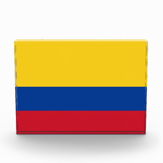 Kolumbien-Flagge Fotoblock (Vorderseite)