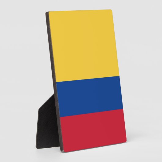 Kolumbien-Flagge Fotoplatte (Seite)